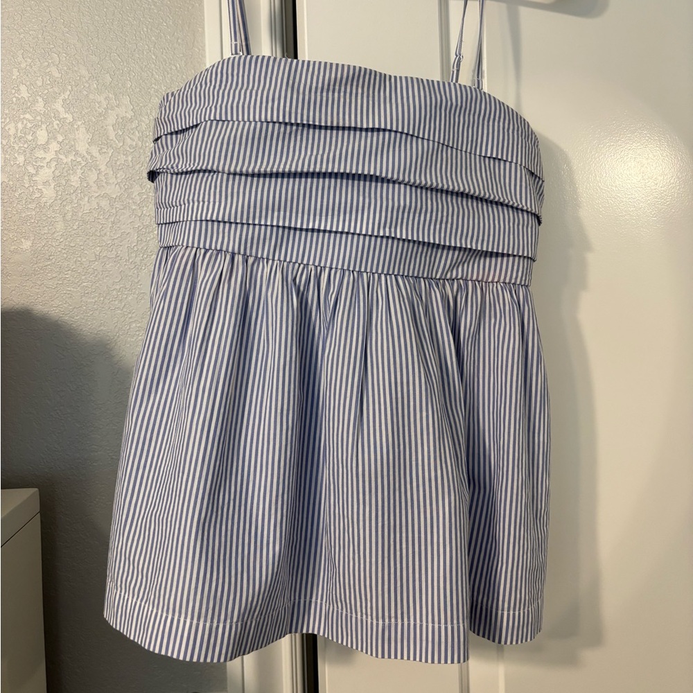 Lucky Brand Blue and White Striped Dress